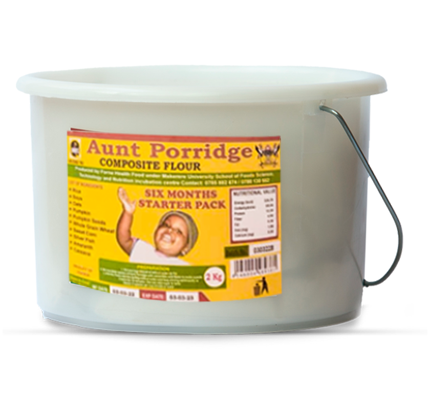 Aunt Porridge 2kg Bucket 6months Starter (BB) Pink